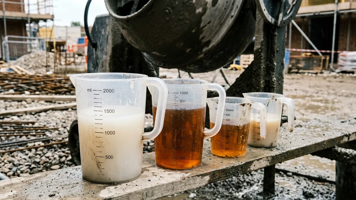 Concrete Admixture Dosage: How Much to Add Per m3 (UK Guide)