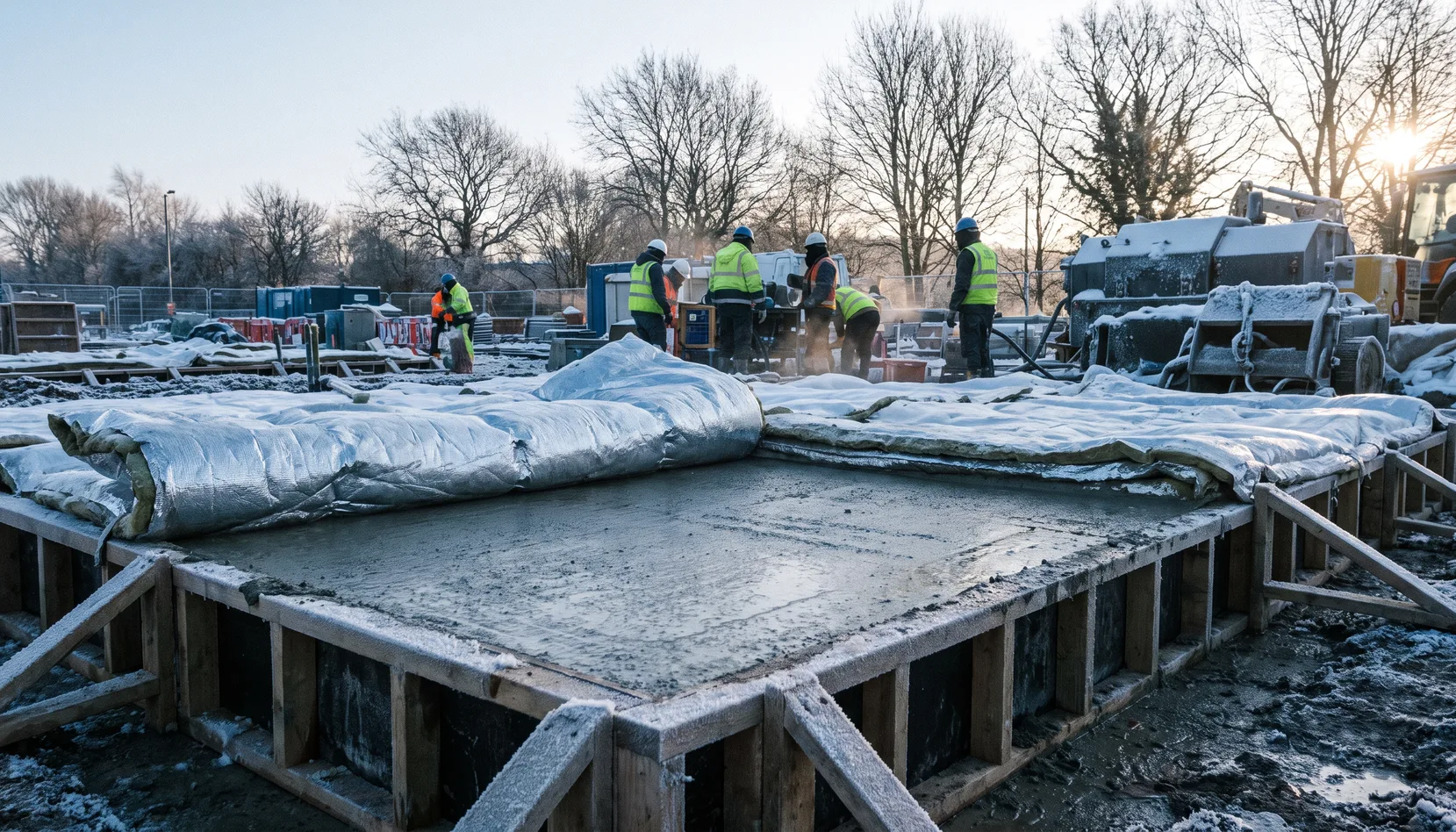 Pouring Concrete in Cold Weather: UK Dos and Don'ts